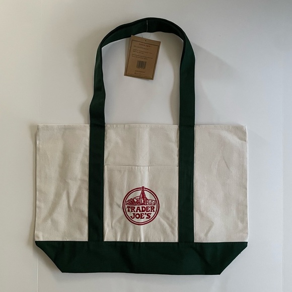 Trader Joe's Canvas Tote Bag Set - Picture 2 of 7